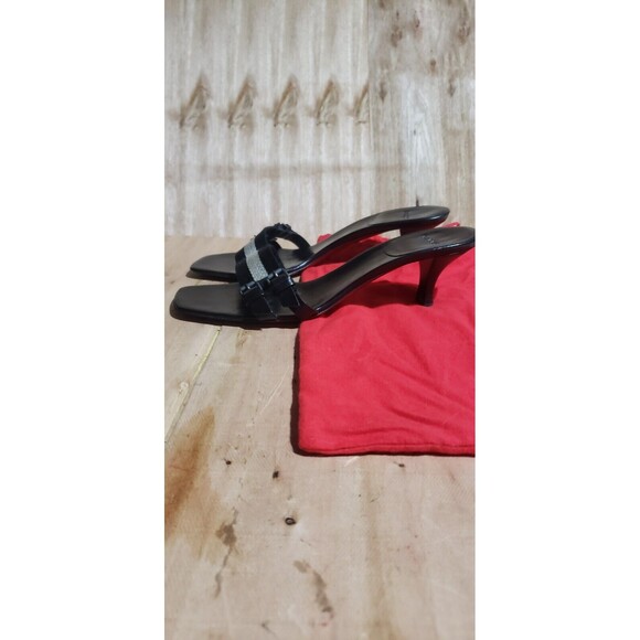 Bally Women’s Beautiful Jekel Brown Slip On Stiletto Heel Sandals Size 8.5 EU 39 - Picture 6 of 8